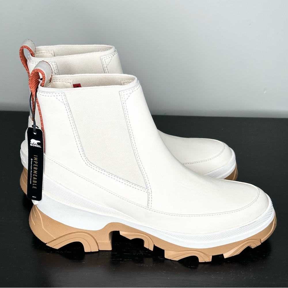 - Sorel Women's Brex Boot Chelsea Waterproof Boots Sea Salt Size 8.5 NWT